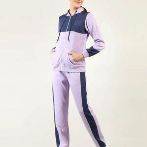 Survêtements à manches longues légers à motif solide décontracté grande taille pour femmes pour l'hiver vêtements de plein air ensembles confortables - Product Image 4