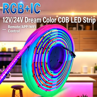 Meilleures ventes : Bande LED numérique WS2811 Pixel RGBIC 576 LED adressable, auto-adhésive, COB, couleurs magiques pour la décoration