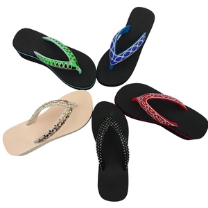 Sandalias de Plataforma con Pedrería, Diseño Geométrico, Tacón Alto y Plataforma Gruesa para Mujer, Moda Primavera-Verano - Product Image 3