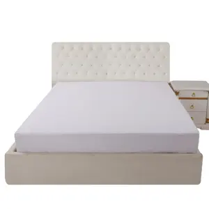 Hospital Full Size Noiseless Terry Breathable Mattress Protector Waterproof Cover