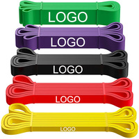 Bandas de bucle de resistencia para ejercicio, bandas de resistencia para tirar hacia arriba y bandas de fuerza, bandas de resistencia con color y logotipo de ejercicio personalizados