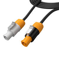 Cable de Alimentación en Cadena SHEHDS IP65 IP66 Resistente al Agua, 1M 2M 3M 5M 10M, Cable de Conexión para Iluminación de Escenarios, Eventos al Aire Libre, DJ, Truss