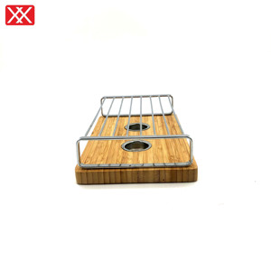 Factory Direct Sale Bamboo Base Metal Teapot <strong>Warmer</strong> <strong>Tea</strong> Set Coffee Cup <strong>Tea</strong> Pot <strong>Tea</strong> <strong>Light</strong> <strong>Food</strong> <strong>Warmer</strong> Set - Product Image 6