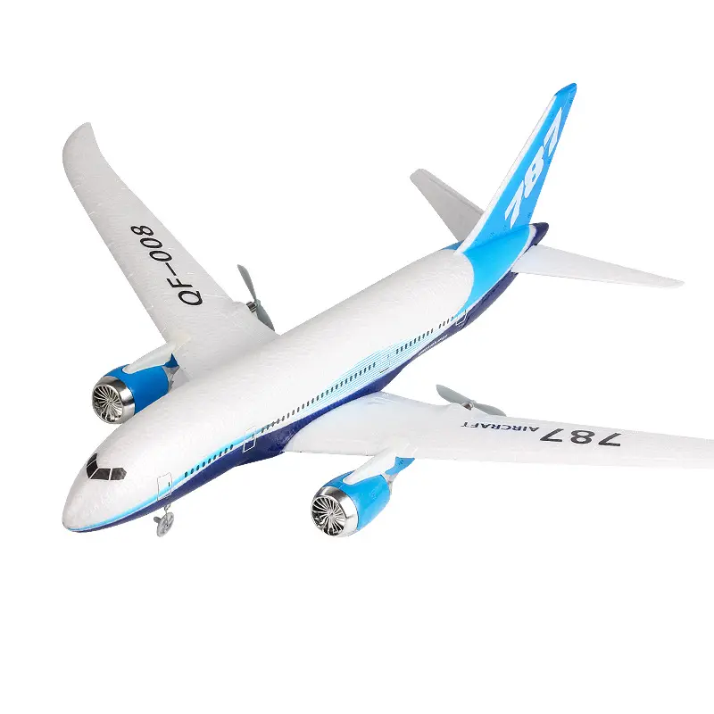 Avión eléctrico teledirigido de 2,4G de largo alcance, Avión de simulación de alta distancia, con Control remoto, Boeing 787, 3 CANALES, 1000m