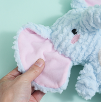 Jouet pour chien en forme d'éléphant à grandes oreilles - un jouet à mordre durable et amusant pour les enfants, une peluche sonore pour les Corgis, accessoires pour animaux de compagnie