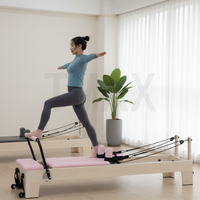 Appareil de Pilates Tmax Stretch en érable, Reformers de Pilates en bois pour usage commercial