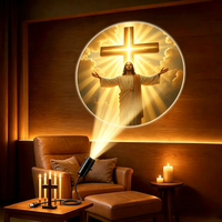 Projecteur de motifs TSINYE Dieu et Jésus – Six motifs différents pour changer, lumière décorative de fond de plafond de chambre, décoration d'église