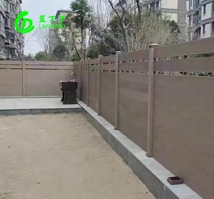 Nhà máy cung cấp WPC hàng rào Hội Đồng Quản trị PVC hàng rào phổ biến và giá rẻ bán buôn Gỗ nhựa composite vườn hàng rào lan can tấm - Product Image 5