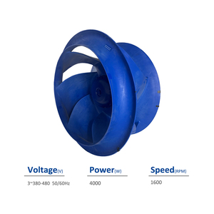 RH63D-ZIK.GL.VR ZIEHL-ABEGG 198953 380-480V 50/60Hz 4.00KW 6.60-5.20A 1600RPM AHU พัดลมแรงเหวี่ยงตู้ไฟฟ้าระบายความร้อน - Product Image 2