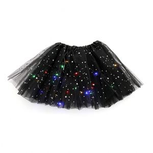 Wellgold LED Light up Tutu Skirt for Adults With Sequins and Half <strong>Mesh</strong> Skirt <strong>Dance</strong> <strong>Dress</strong> for Girls