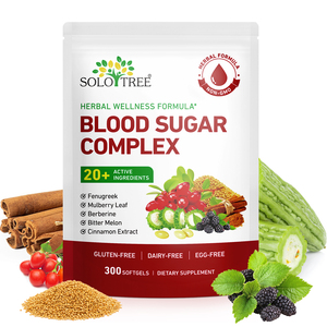 Cápsula Softgel Complexo de Açúcar no Sangue SOLOTREE Apoia a Saúde Metabólica Geral Complexo de Açúcar no Sangue Softgel de Bem-Estar - Product Image 1