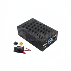 Raspberry <span class=keywords><strong>Pi</strong></span> 4B/3B + Carcasa de aleación de aluminio y metal Raspberry <span class=keywords><strong>Pi</strong></span> 3B + Carcasa protectora universal para disipación de calor - Product Image 1
