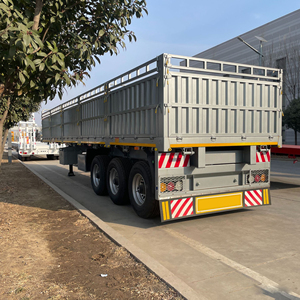 <span class=keywords><strong>Prix</strong></span> d'usine 60t acier pieu clôture Cargo semi-remorques 3 essieux <span class=keywords><strong>remorque</strong></span> <span class=keywords><strong>de</strong></span> Transport avec 12r22.5 paroi latérale semi-<span class=keywords><strong>remorque</strong></span> Cargo Truck - Product Image 4