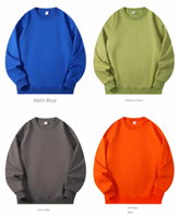Großhandel Herren Unisex Einfarbige Herbst-Hoodies Rundhals-Pullover mit Stickerei Individuelles Logo Polyester/Baumwolle Atmungsaktiv