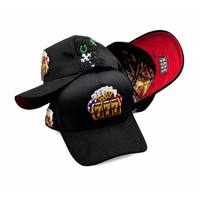Zwarte Letter Patch Cap Unisex Streetstyle Gelaagde Grafische Embleem Borduurwerk Snapback Pet IJzeren Patches Kleurrijke Novelty