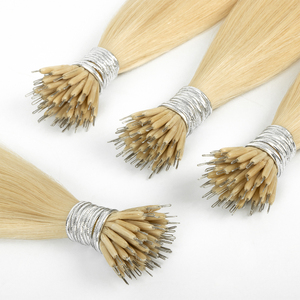 Extensions <span class=keywords><strong>de</strong></span> <span class=keywords><strong>cheveux</strong></span> humains vierges <span class=keywords><strong>de</strong></span> haute qualité à anneaux nano, invisibles et sans couture, pour usage quotidien, rendez-vous, mariages et coiffures <span class=keywords><strong>de</strong></span> salon - Product Image 2
