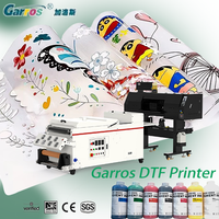 Imprimante DTF Garros, machine de transfert de film PET avec secoueur de poudre automatique, distribution uniforme de la poudre pour l'impression sur t-shirts