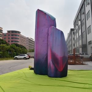 KeepFuns Formation géante gonflable personnalisée en forme <span class=keywords><strong>de</strong></span> <span class=keywords><strong>roche</strong></span> <span class=keywords><strong>de</strong></span> <span class=keywords><strong>cristal</strong></span> - Accessoire gonflable à thème pour fêtes, décor <span class=keywords><strong>de</strong></span> scène et événements - Product Image 6