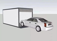 Daxiang Fournisseur En Gros Extérieur Jardin Télécommande Porte Pliable Parking Pliant Conteneur De Voiture Garage Fabriqué en Chine