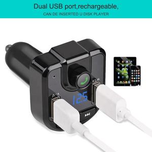 Adaptador Inalámbrico para Auto BT36, <span class=keywords><strong>Kit</strong></span> para Auto con Transmisor FM Bluetooth, Llamadas Manos Libres, Reproductor de Música, Compatible con Tarjeta TF y Memoria USB - Product Image 3