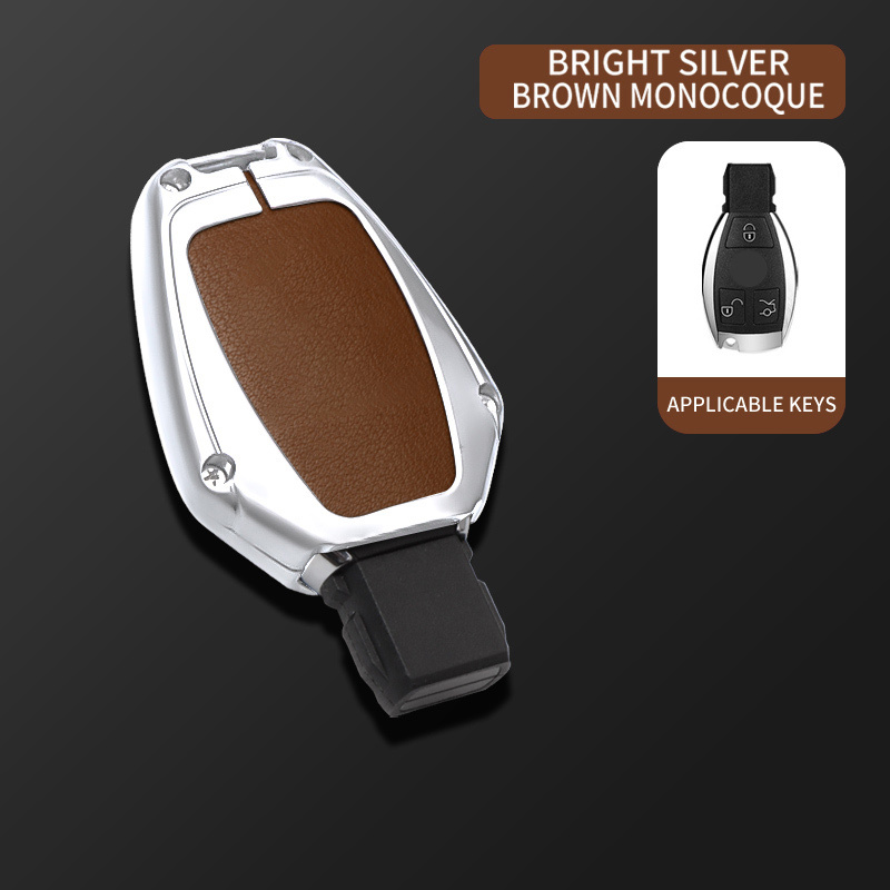 Guscio singolo marrone argento brillante
