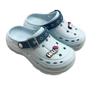 ग्रीष्मकालीन महिला एवा प्लेटफॉर्म आउटडोर मोटी-सोल्ड आर्क समर्थन क्लोग्स समुद्र तट जूते की ऊंचाई बढ़ाने वाले छेद कस्टम थोक लड़की क्लोन - Product Image 4