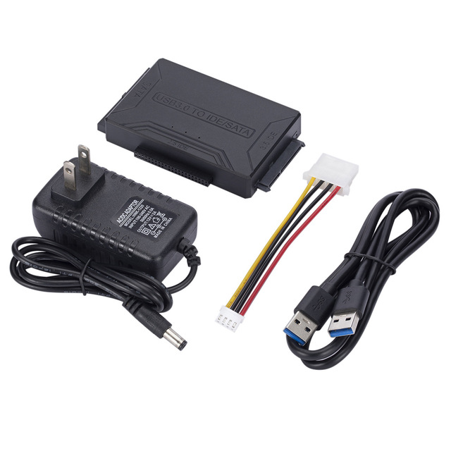 Factory Wholesale 5Gbps Computer Power Supply 3 in 1 HDD Adapter USB3.0 to IDE Adapter Cable SATA IDE Sata Data Cable