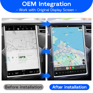 Module décodeur système Android 13 pour <span class=keywords><strong>Tesla</strong></span> Model S / X, avec Apple CarPlay et Android Auto sans fil, vidéo multimédia automobile - Product Image 2
