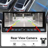 Pemutar MP5 Mobil Universal 6.86 "1 Din, Layar Sentuh Carplay Nirkabel, Bluetooth, Stereo Mobil, Head Unit Multimedia, Pemutar All in One