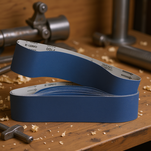 Bandes abrasives Fervi P100 bleues pour le ponçage du métal et du bois - Product Image 3