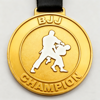 Médailles de sport de judo de souvenir de victoire moulées sous pression personnalisées de haute qualité