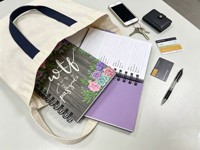Carnet spirale rustique à motif floral et grain de bois, avec texte cursive amusant, journal de mots de passe pour connexion Internet, pour la maison et le bureau, vente en gros