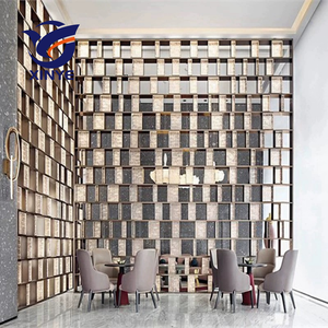 Luxury Hotel Club <strong>Lobby</strong> Decorative Wall Panel Metal Stainless Steel <strong>Screen</strong> &amp; Room <strong>Divider</strong> <strong>Partition</strong> - Product Image 6