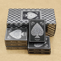Cartes à jouer de luxe Wanquan Gold Texas Hold'Em, très vendues, imperméables, en plastique, avec bordure dorée, 63x88mm, 165g, pour les sports de plein air