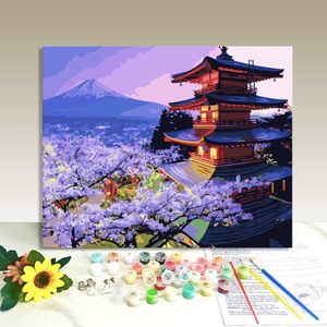 Kit de peinture par numéros personnalisé pour adultes : Le grenier au pied de la montagne, peinture sur toile, décoration murale pour la maison, cadeau, vente en gros - Product Image 1