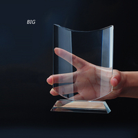 Usine personnalisée K9 cristal vierge Souvenir bouclier trophée avec gravure Laser impression numérique Logo personnalisé boîte-cadeau transparente