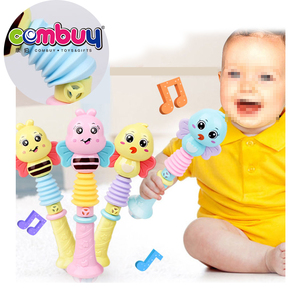 Bibi Mềm Bé Đồ Chơi Phim Hoạt Hình Động Vật Âm Nhạc Chuông Tay Trên Thanh Thanh Làm Bằng Nhựa - Product Image 1