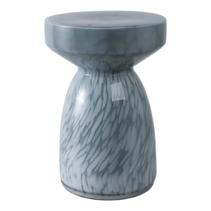 Tavolino in vetro con corpo decorato con motivi artistici per l'arredamento di ufficio, soggiorno, comodino o tavolino da notte - Product Image 4