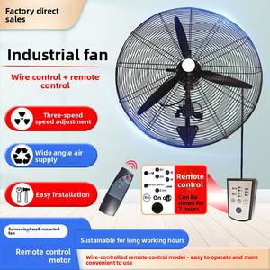 Ventilador Industrial de Pared de 26 Pulgadas con Control Remoto, Ventilador Eléctrico de Pared de Alta Potencia, Ventilador de Pared Comercial - Product Image 5