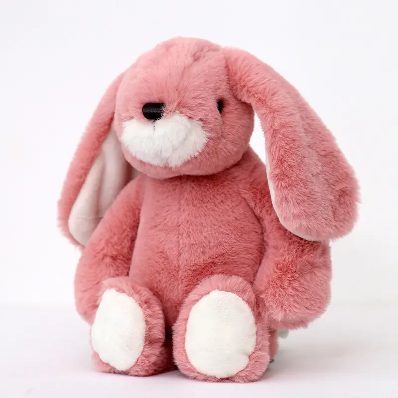 Easter Rabbits Soft Colorful Little Rabbit Figurine Cartoon Rabbit Plush Toy Girl Holiday Gift Soothing Plush Doll