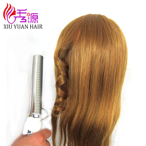 Testa di Manichino Femminile 100% Capelli Umani per Taglio Capelli, Testa Speciale per Scuole di Parrucchieri - Product Image 3