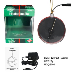 2019 Hàng Năm Giảm Giá Giá 18 Cm Giáng Sinh Bóng 3D Ba Chiều Quảng Cáo Mộ Có Thể Sạc Lại/Pin SD Thẻ Cố Định Nội Dung <span class=keywords><strong>LED</strong></span> bóng - Product Image 5