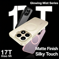 Funda Magnética para Teléfono Xiaomi 17T Pro, Carcasa Protectora Mate con Sensación de Piel para POCO F8 Ultra