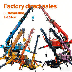 رافعة هيدروليكية كهربائية ديزل صغيرة بسعة <span class=keywords><strong>2</strong></span> طن، رافعة متنقلة صغيرة ذات عجلات مطاطية، رافعة عنكبوتية بسعة 3 طن و5 طن و8 طن - Product Image 3