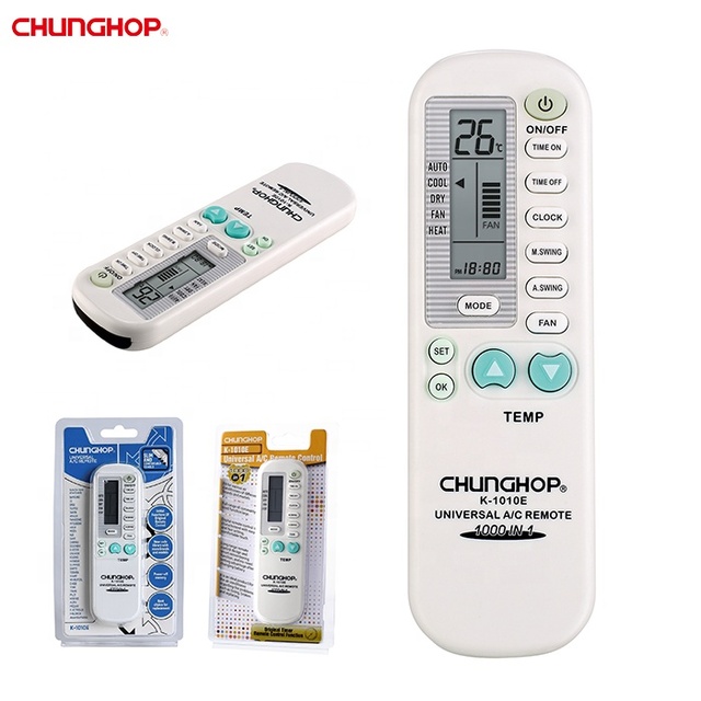 CHUNGHOP K-1010E AC Control Remote Control 1000 in 1 Universal Air Conditioning Controller RoHS CE ABS