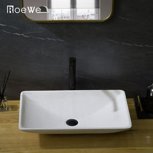 <span class=keywords><strong>Lavabo</strong></span> de arenisca retro, <span class=keywords><strong>lavabo</strong></span> con diseño de terrazo, <span class=keywords><strong>lavabo</strong></span> de baño de piedra artificial para uso comercial - Product Image 3