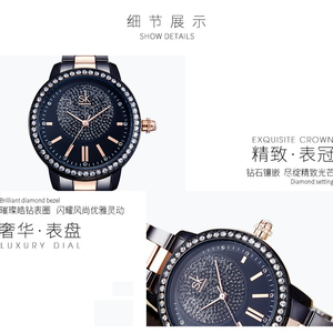 Women Luxury Diamond Stainless Steel <b>Watch</b> Japanese Movement Waterproof Fashion Ladies Wristwatch - Product Image 3