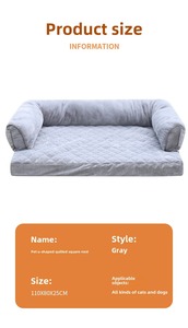 Canapé-lit pour animaux de compagnie de petite taille de luxe Offre Spéciale Lit pour chien confortable lavable de style moderne et à la mode de haute qualité - Product Image 6