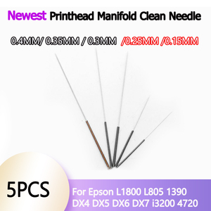 Aiguille propre de collecteur de tête d'impression pour <span class=keywords><strong>Epson</strong></span> I3200 4720 DX6 L1800 L805 1390 L800 pour nettoyer le filament restant à l'intérieur des buses - Product Image 2