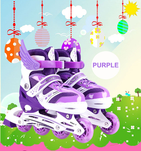 Set di <span class=keywords><strong>Pattini</strong></span> in Linea Sumax per Bambini, Comodi, Resistenti, Leggeri, con Ruote in PVC, <span class=keywords><strong>Pattini</strong></span> a Rotelle Rosa, Taglie S-M-L, <span class=keywords><strong>Moderni</strong></span> con Luci Lampeggianti - Product Image 5